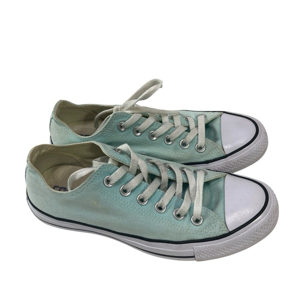 Converse CHUCK TAYLOR All Star Low Top Canvas Green Shoes Size Mens 5 Womens 7 - Picture 1 of 9